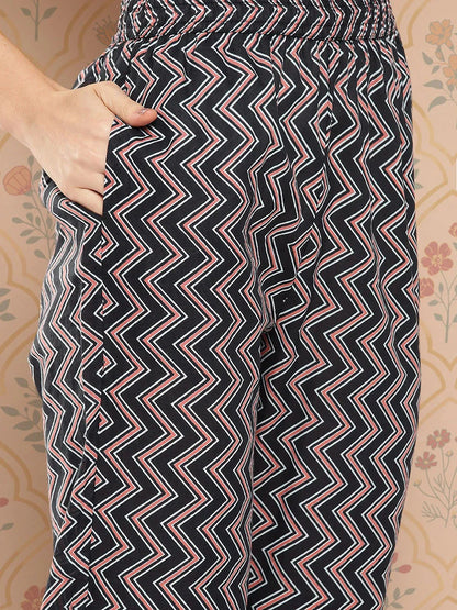 Women Floral Printed Regular Pure Cotton Kurta With Trousers & With Dupatta