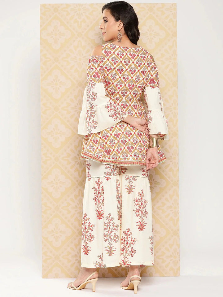 Women Printed Pure Cotton Ethnic Co Ord&