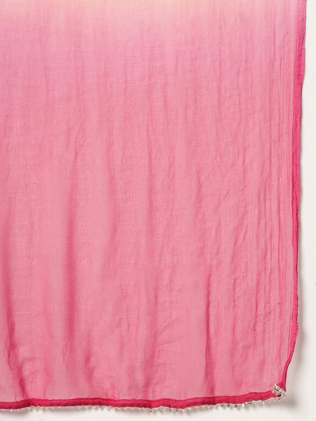 Woven Design &amp; Embroidered Cotton Blend Straight Kurta with Pant &amp; Dupatta