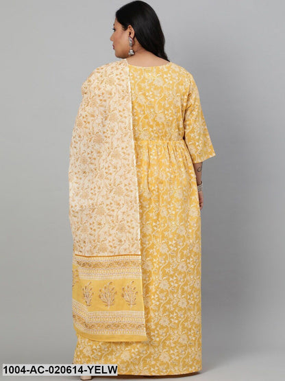 Yellow Floral Maxi Dress
