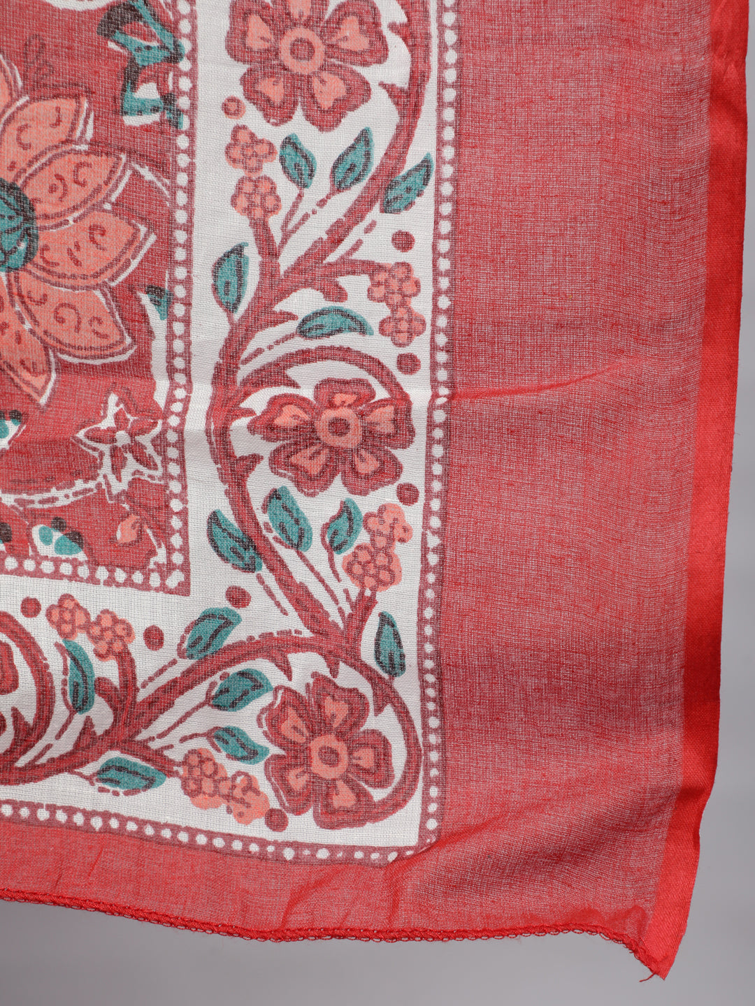 Maroon Printed Flared Maternity Dress With Dupatta