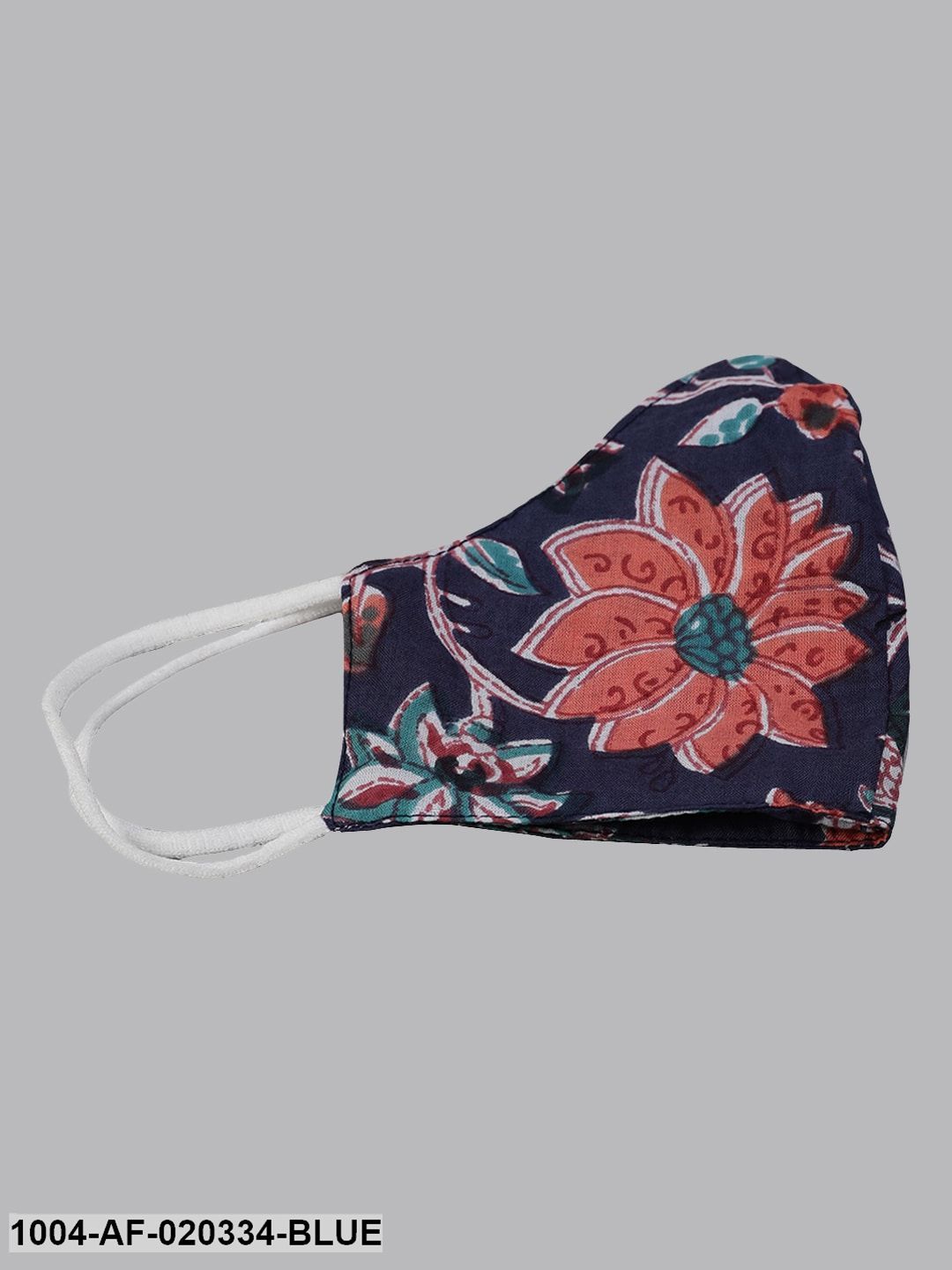 Blue Floral Printed Kurta with Trousers &amp; Dupatta