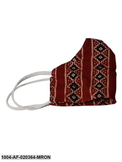 Maroon Printed Kurta with Palazzos & Dupatta