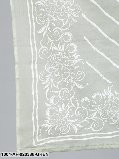 Green Kurta With Plazzo  & Dupatta