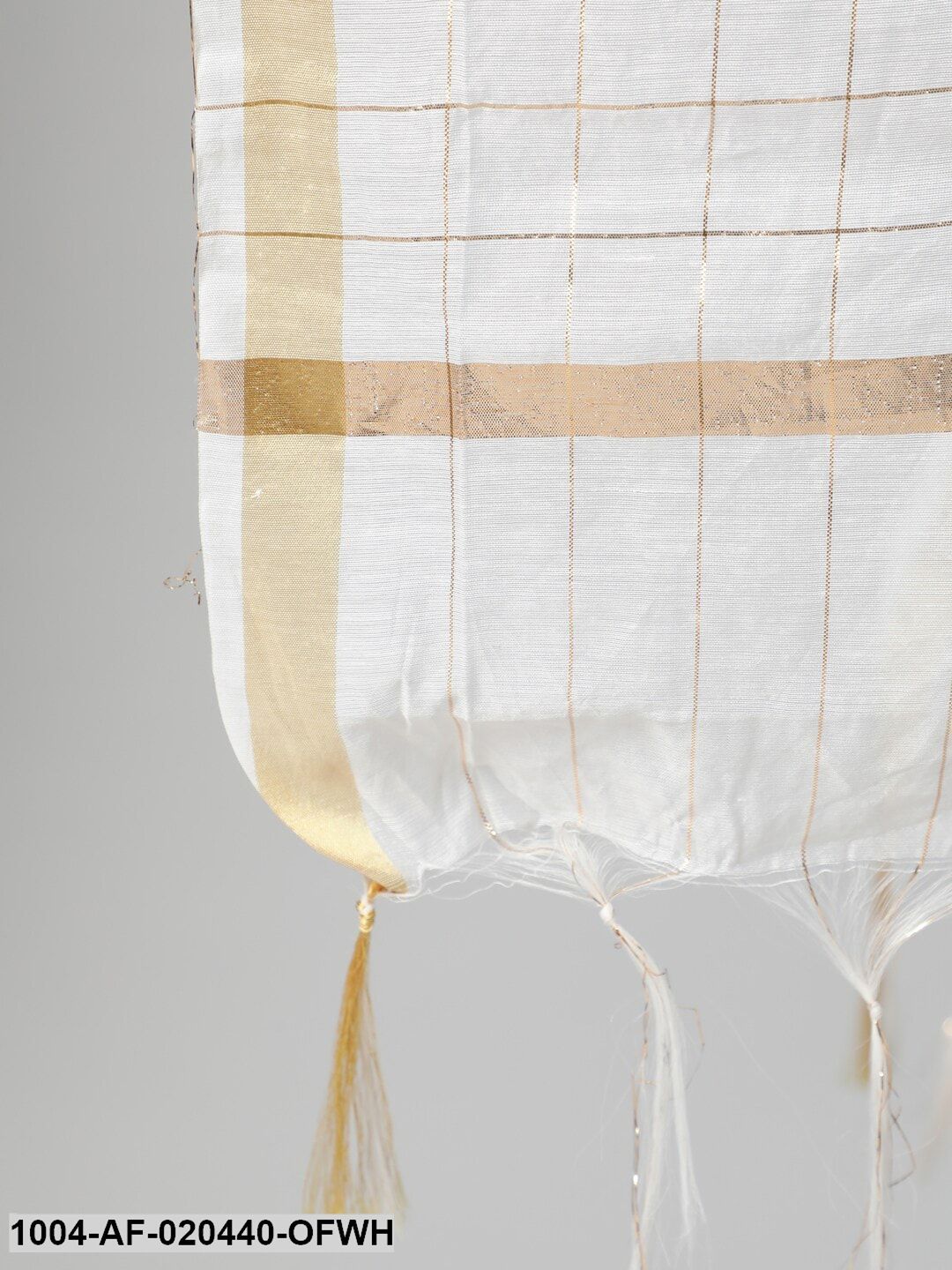 Plus Size Off White Floral Printed Pure Cotton Kurta with Palazzos & Dupatta