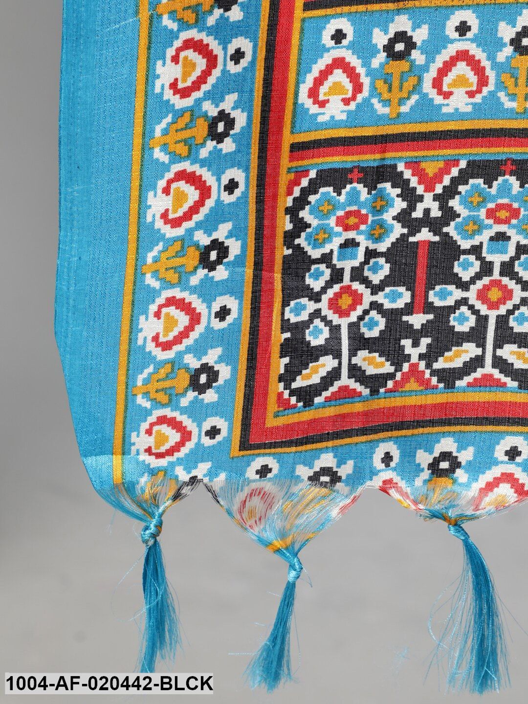 Plus Size Black Empire Pure Cotton Kurta with Trousers & With Dupatta