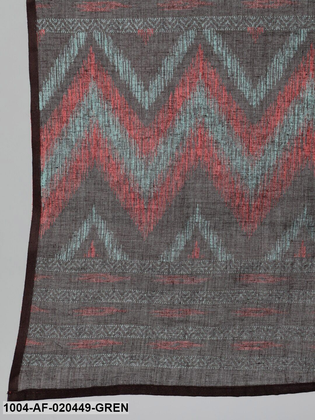 Plus Size Green Printed Empire Kurta with Palazzos & Dupatta