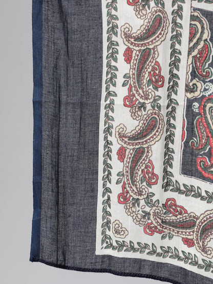 Multi Ethnic Printed Flared Kurta And Trouser With Dupatta