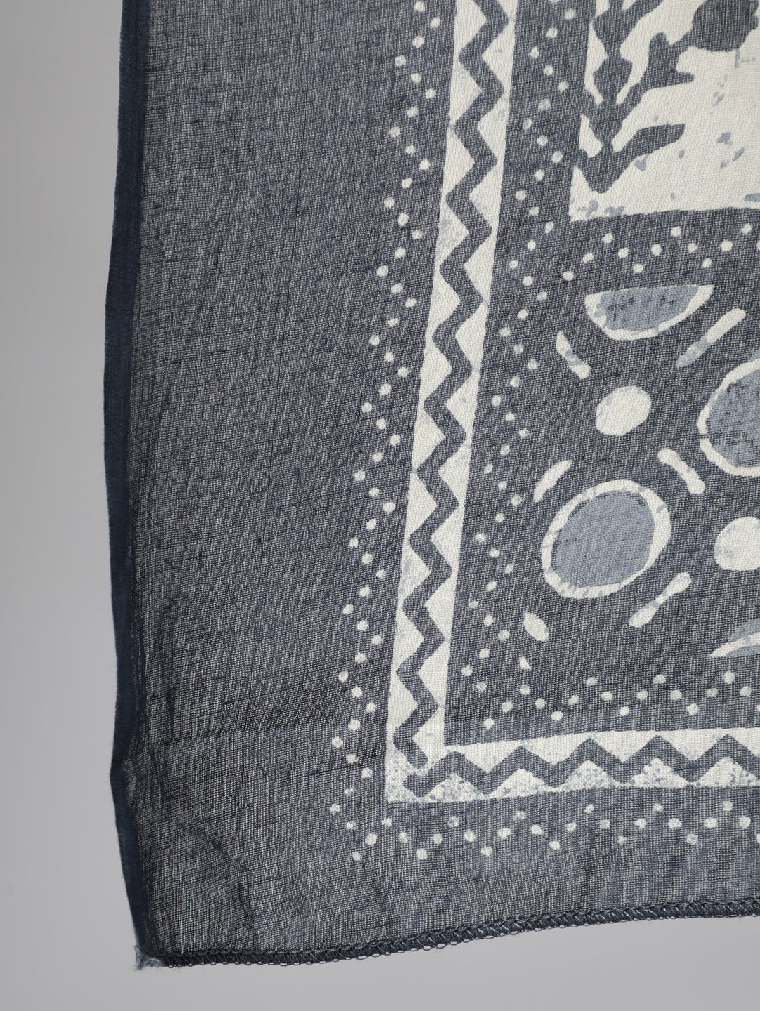 Blue Ethnic Printed Flared kurta With Trouser And Dupatta