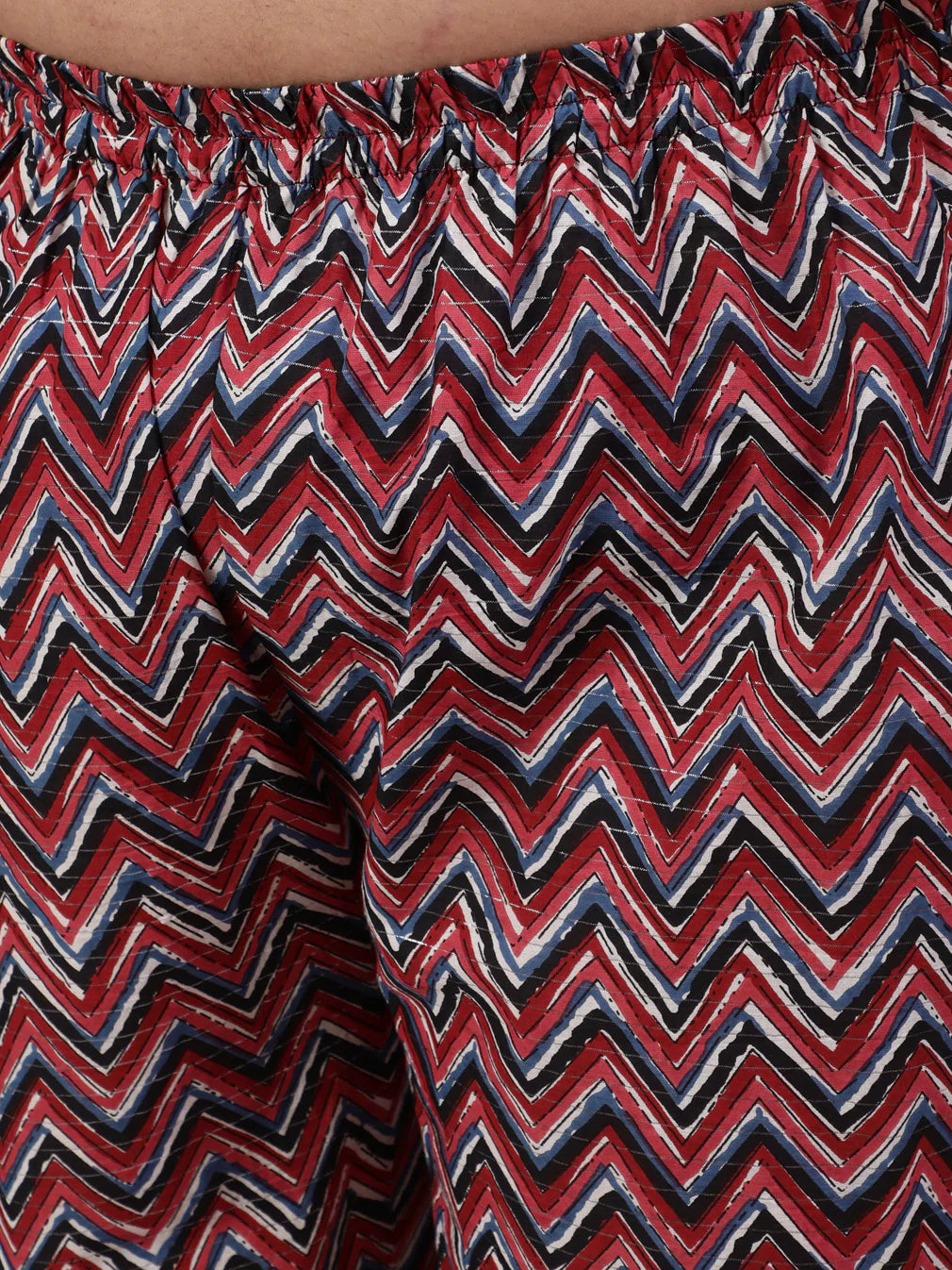 Plus Size Maroon Printed Kurta And Palazzo With Dupatta