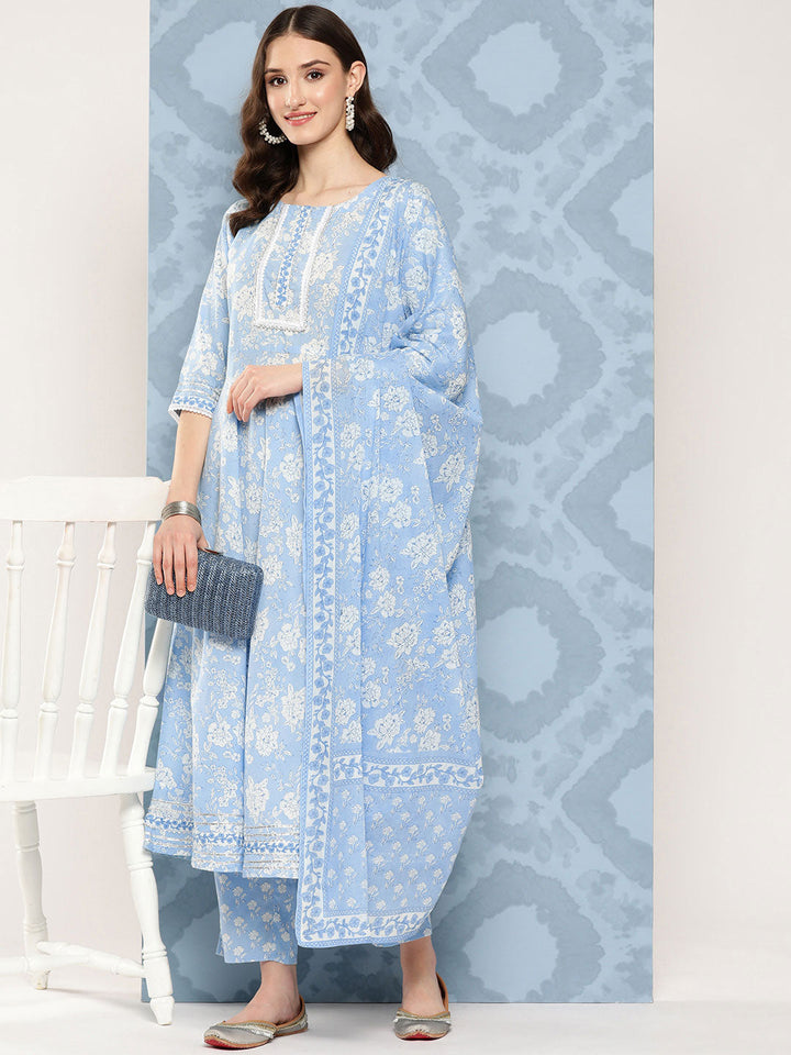 Nayo blue printed kurta – wholesale supplier