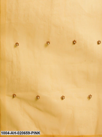 Pink & Yellow Printed Ready to Wear Lehenga & Blouse with Dupatta