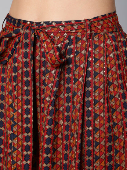 Multi Printed Palazo With Side Pockets