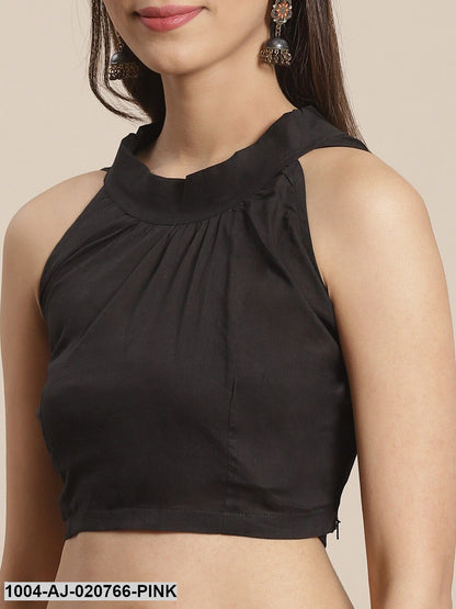 Pink & White Pure Cotton Printed Saree