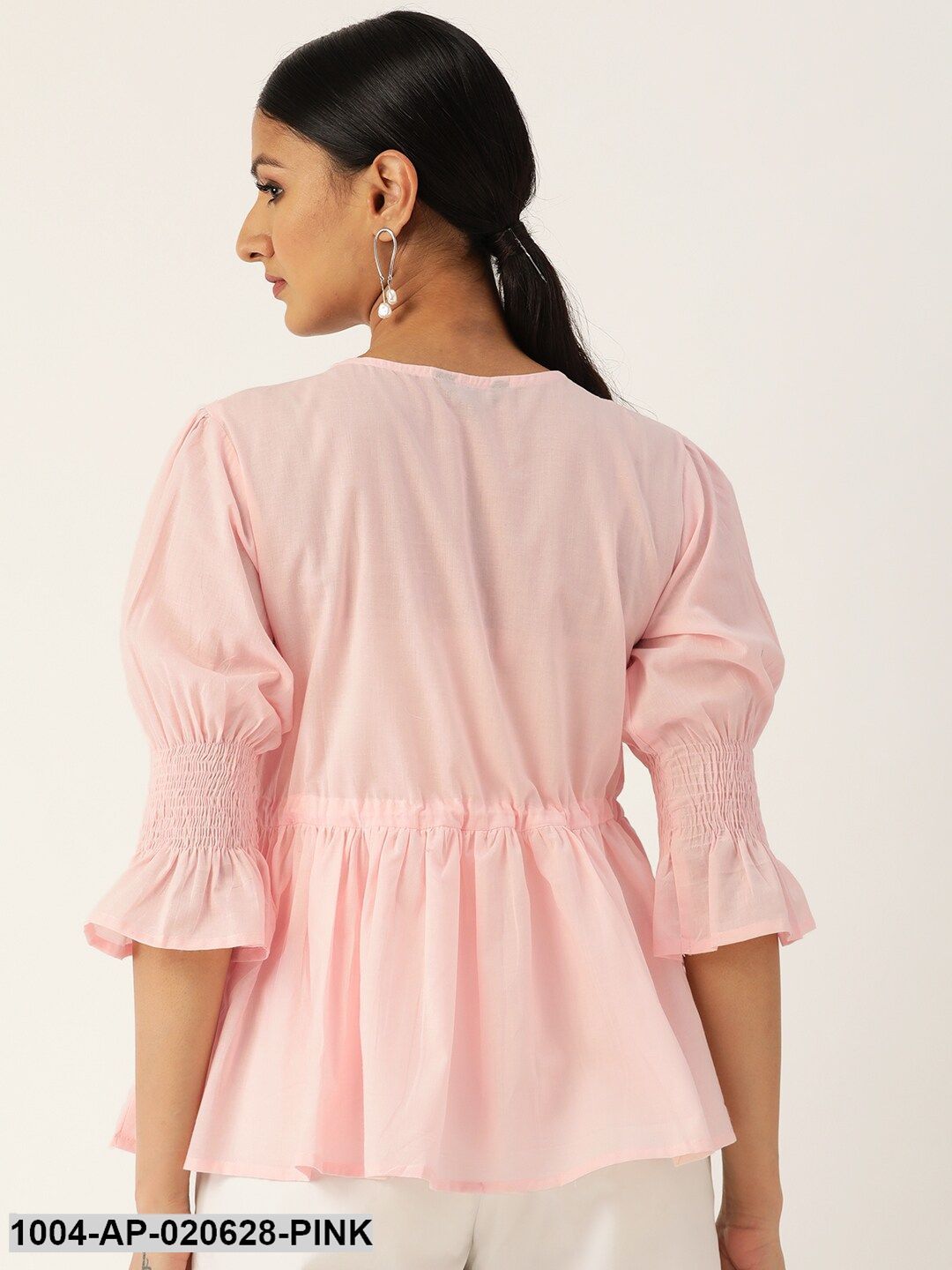 Pink Solid A-Line Top