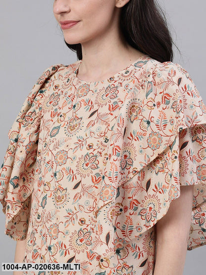 Multicoloured Printed Top