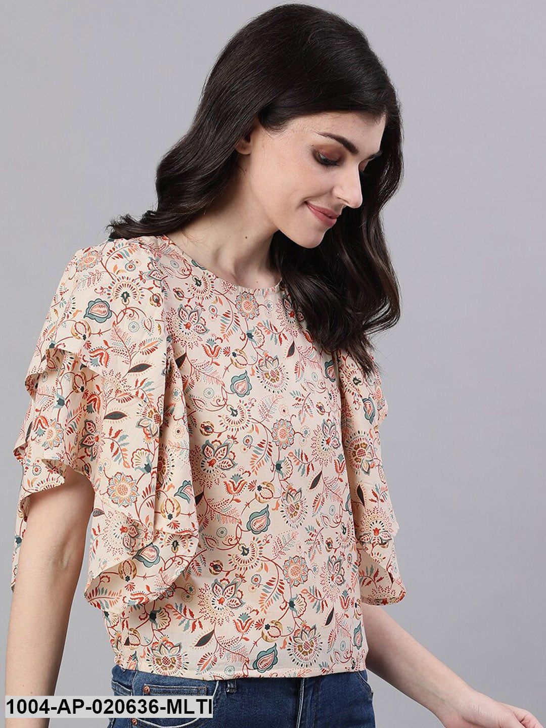 Multicoloured Printed Top