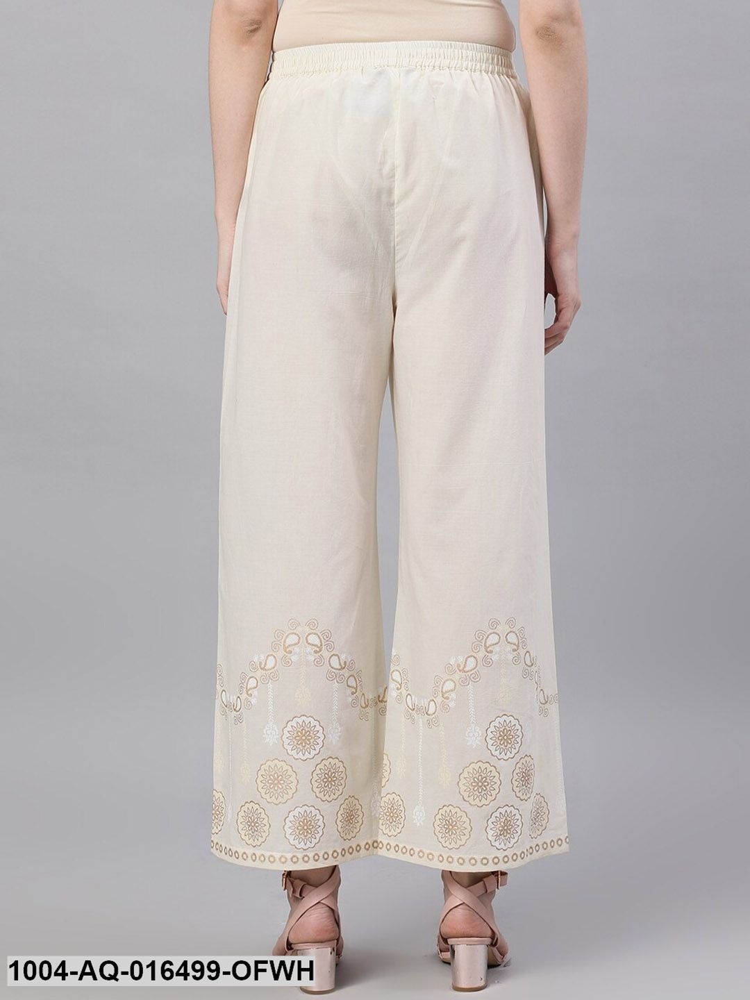 Off White Trouser with border print
