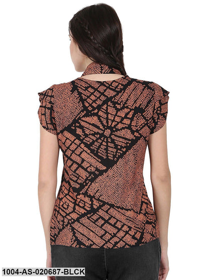 Black & Brown Printed Tunic