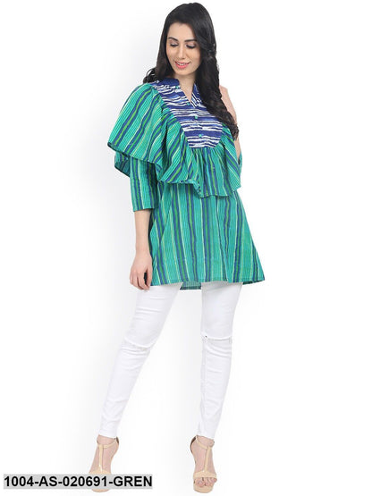 Green & Blue Checked Tunic