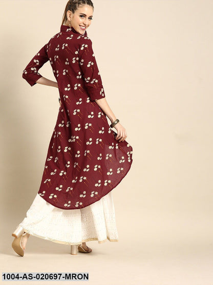 Asymmetric Tunic With front tie-up detail