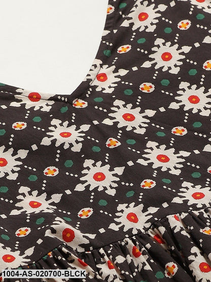 Black & White Tribal Printed Tunic