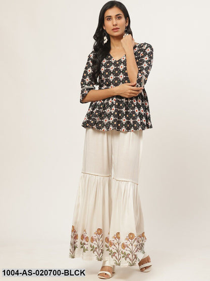 Black & White Tribal Printed Tunic