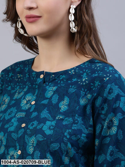 Blue Box Pleated Tunic