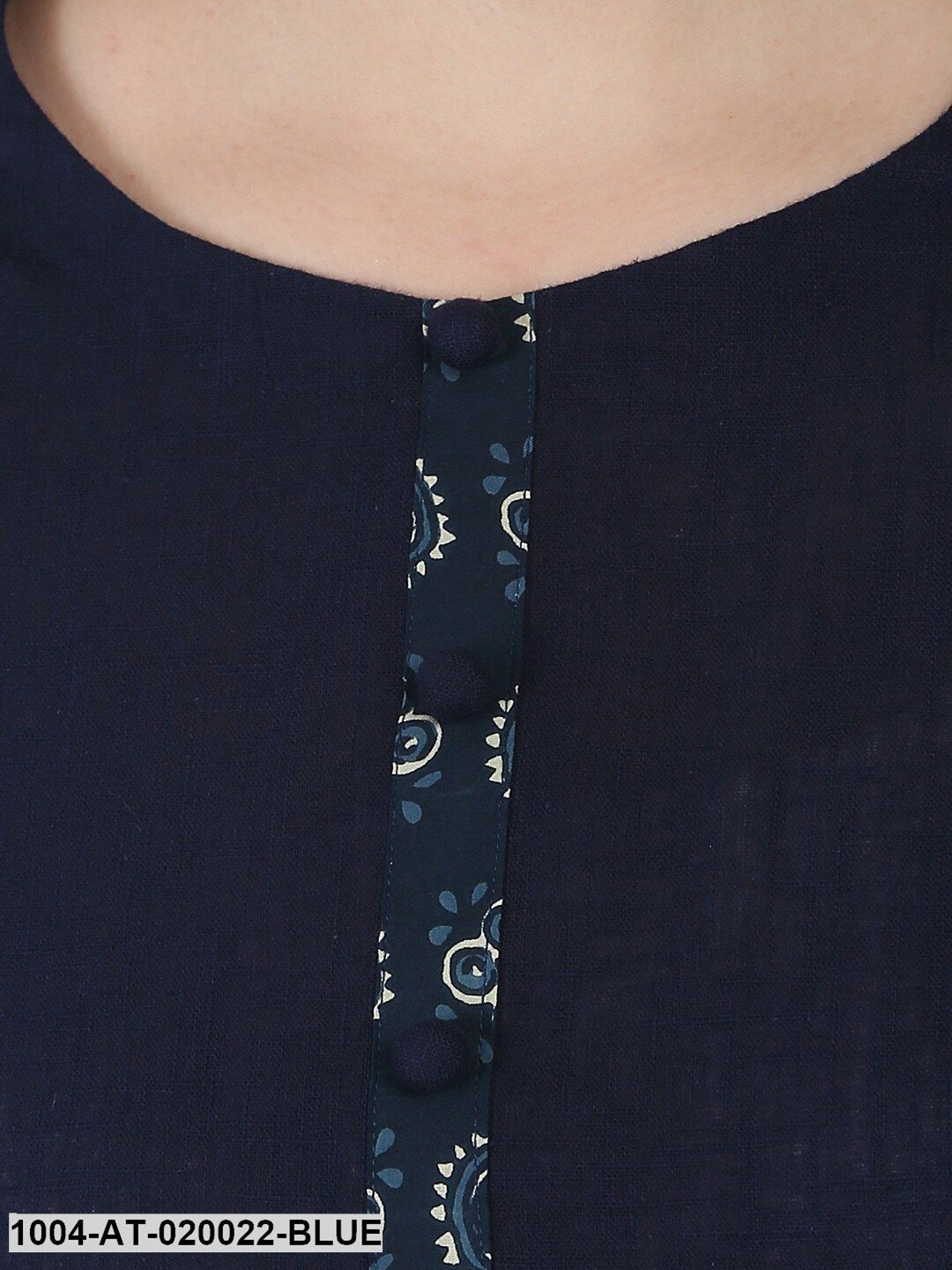 Blue Printed Anarkali Kurta