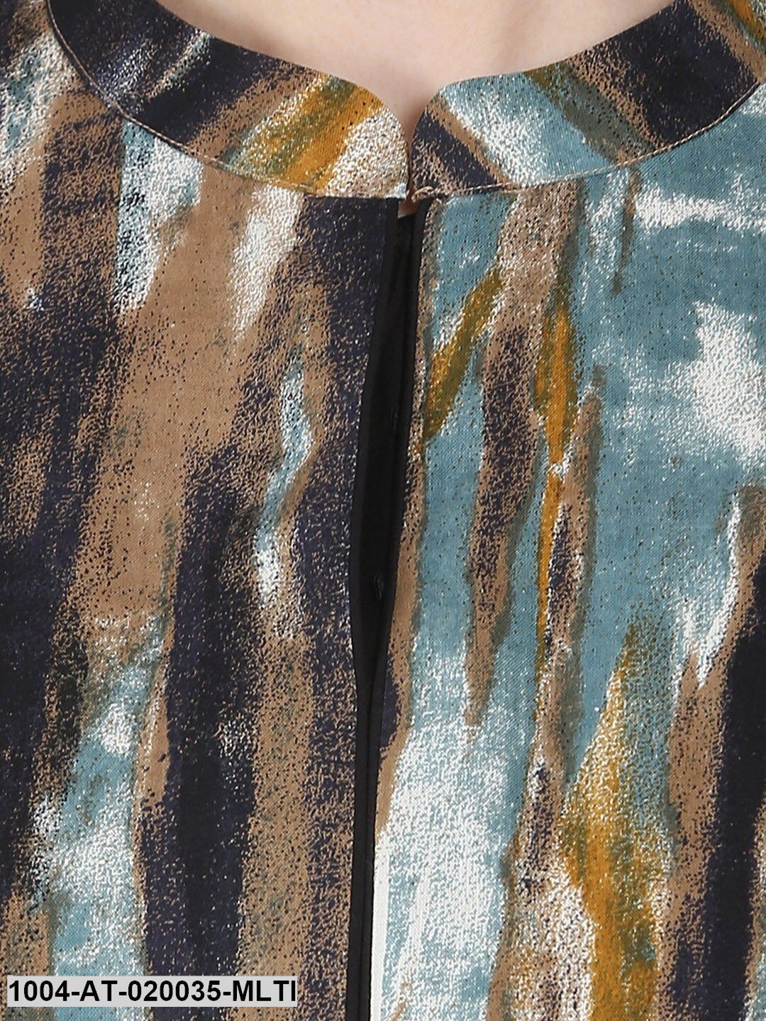 Multicoloured Printed Anarkali Kurta