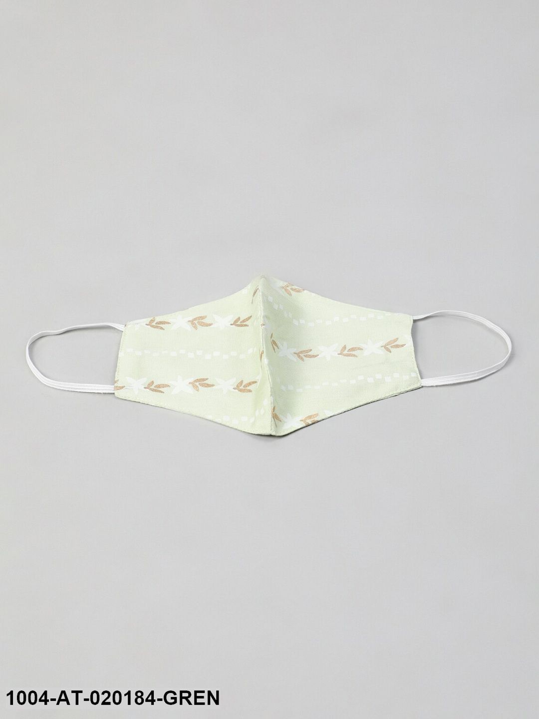 Plus Size Pastel Green & Gold Ethnic Motifs Printed Kurta