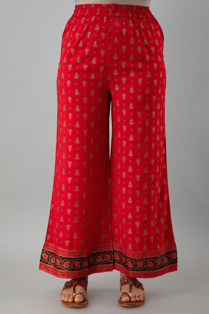 Embroidered Straight Calf Length 3/4 Sleeves Keyhole Neck Rayon Kurta Dupatta Bottom Set