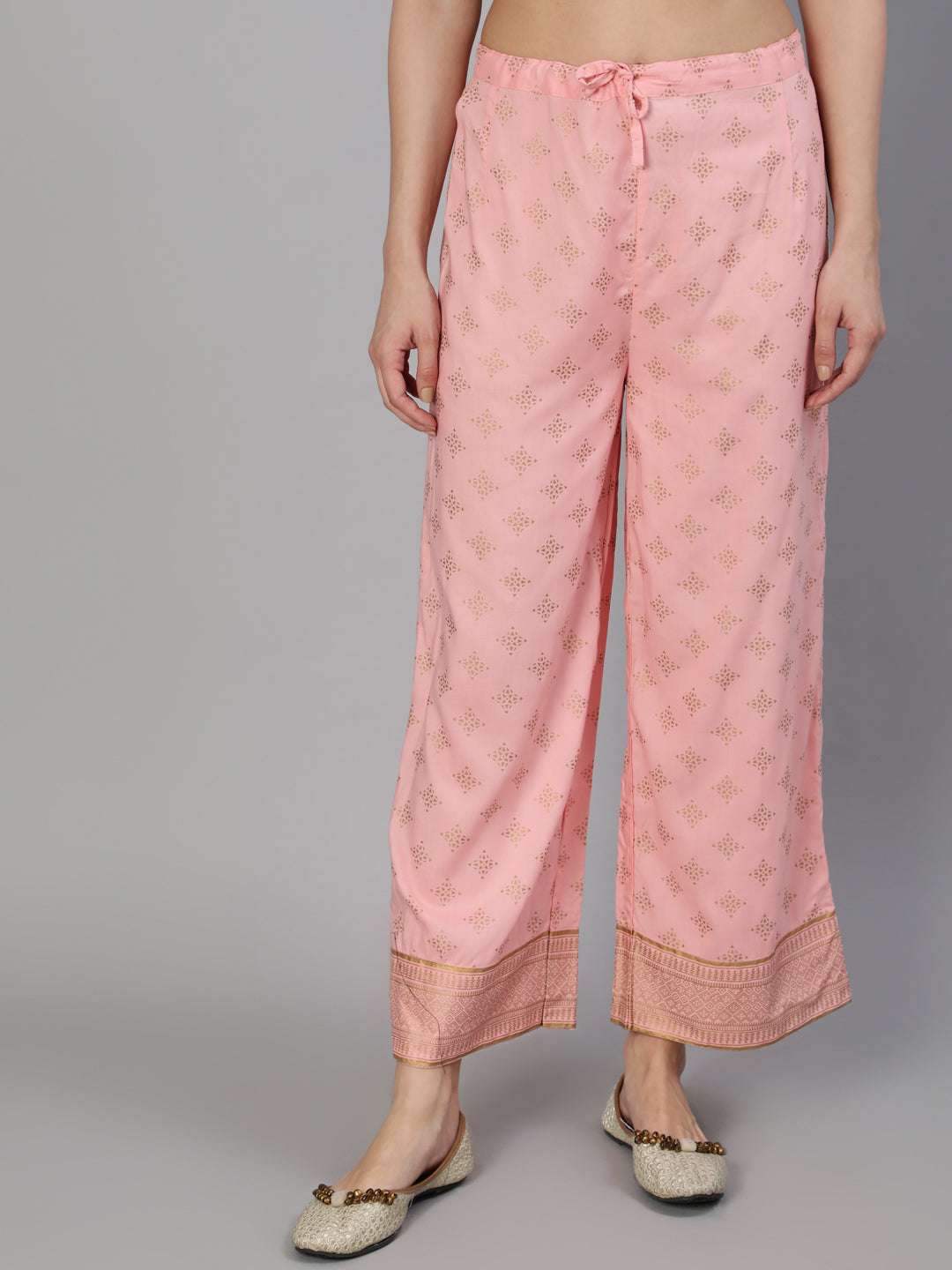 Rayon Zari Work Straight 3/4 Sleeve Round Neck Calf Length Kurta Set