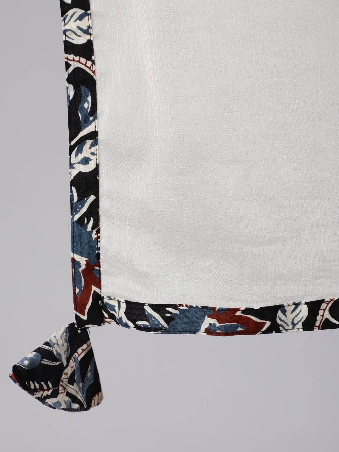 Cotton Calf Length Printed Flared 3/4 Sleeve Round Neck Kurta Set