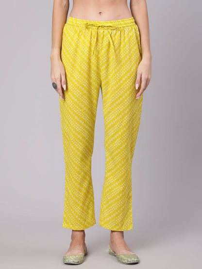 Cotton Calf Length Printed Straight 3/4 Sleeve Round Neck Kurta Bottom Dupatta Set