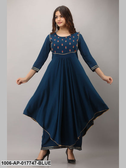 Embroidery Flared Kurta Set
