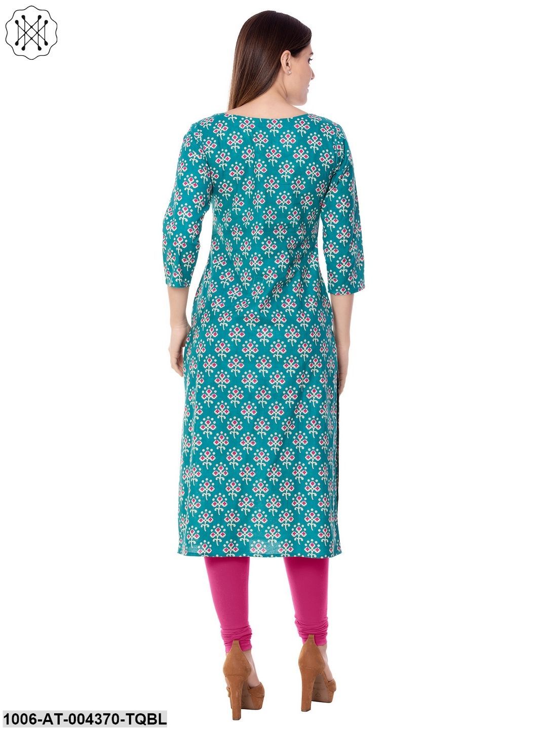 Cotton Printed Straight Kurta