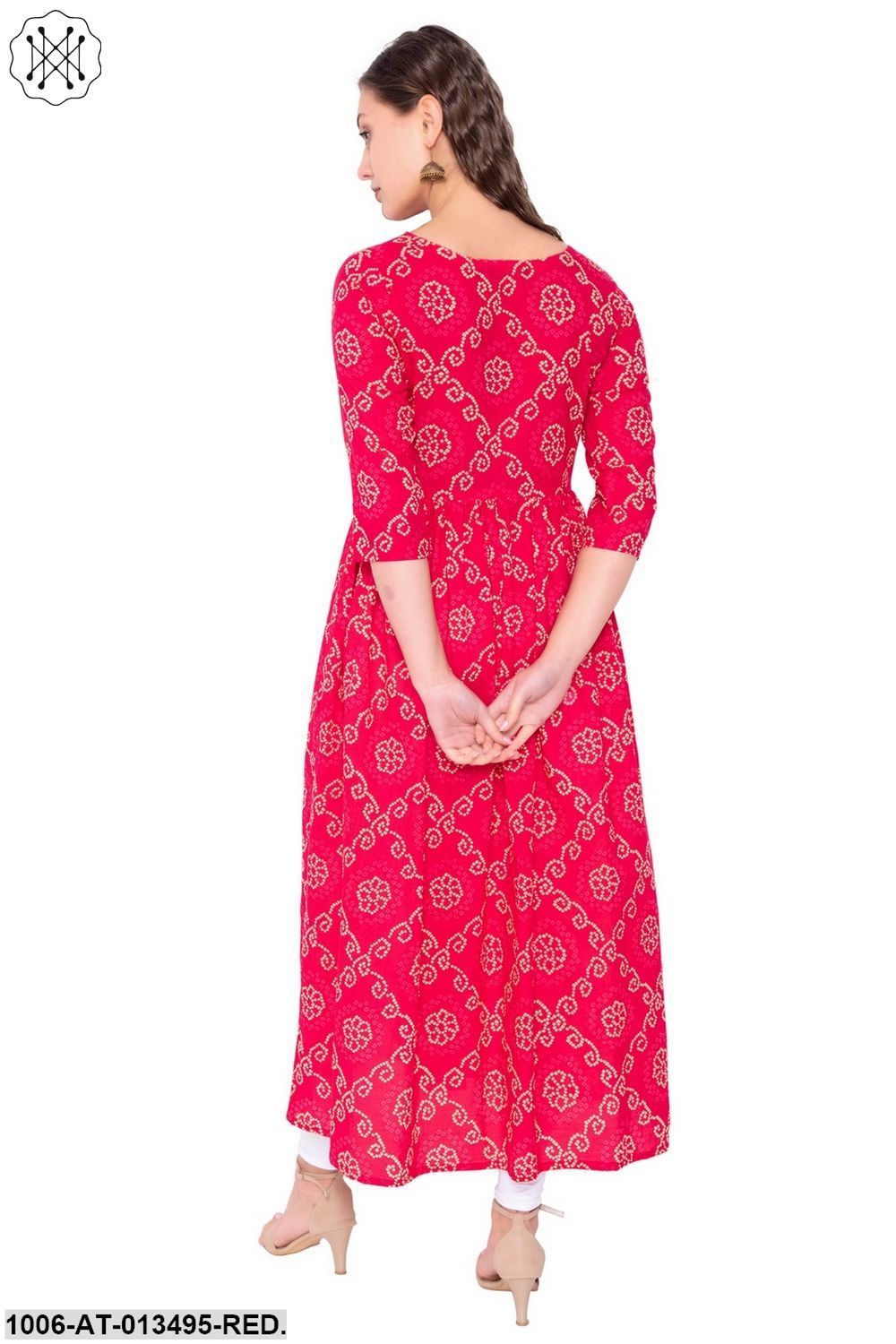 Cotton Printed A-Line Kurta