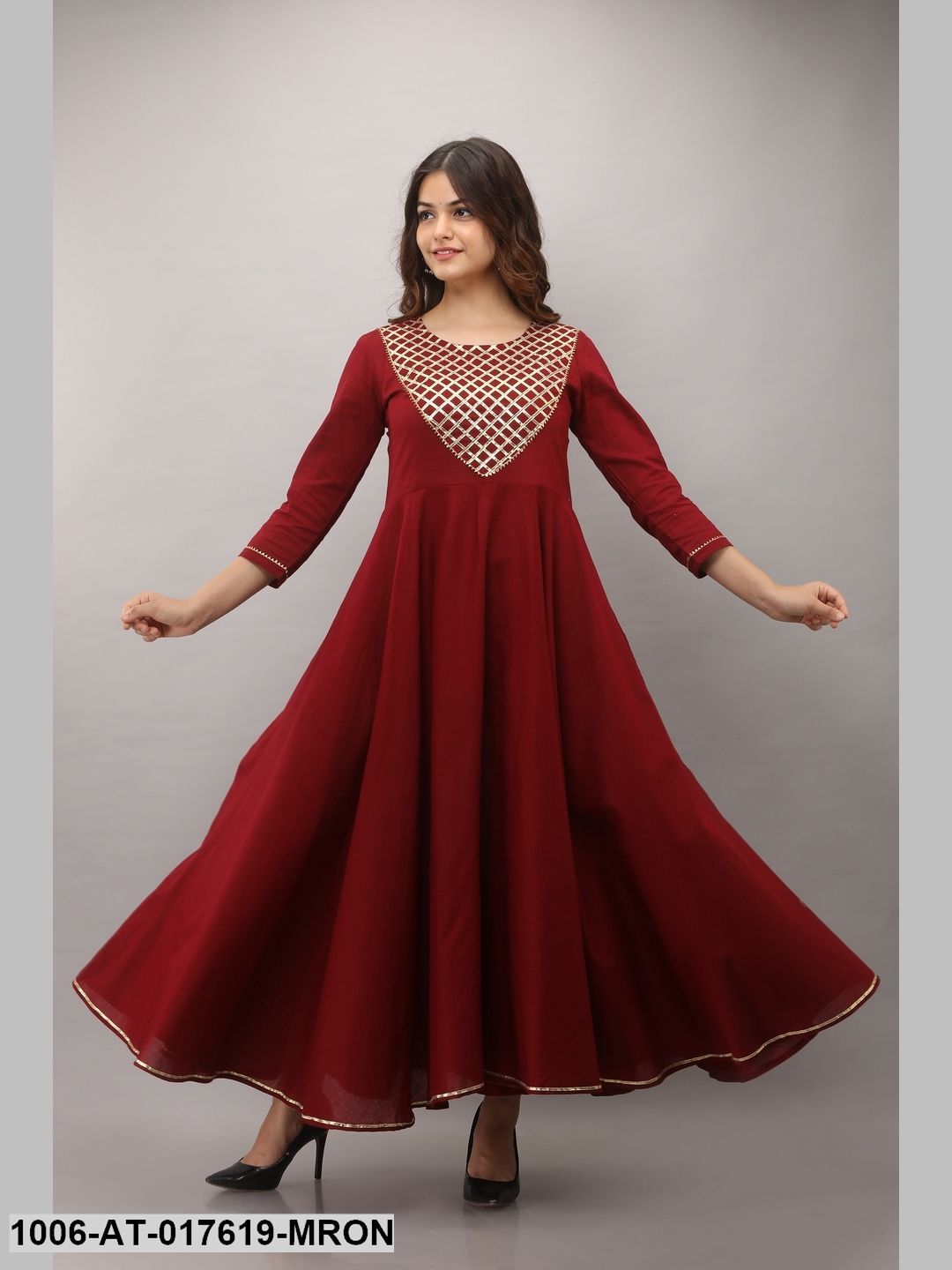 Gota Flared Kurta
