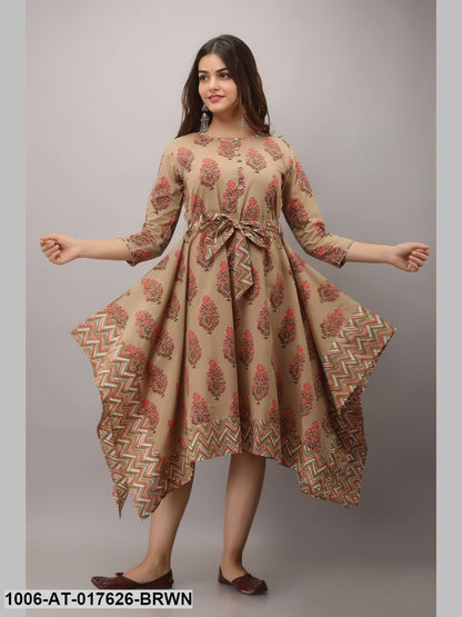 Printed Flared Kurta