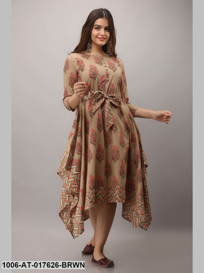 Printed Flared Kurta
