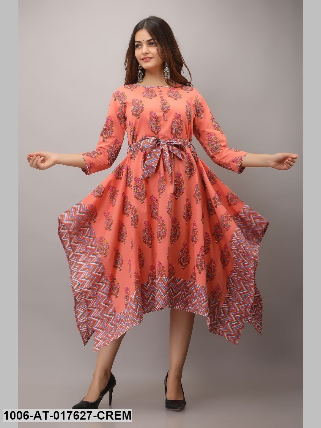 Printed Flared Kurta