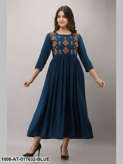 Embroidery Flared Kurta