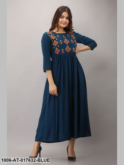 Embroidery Flared Kurta