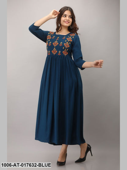 Embroidery Flared Kurta