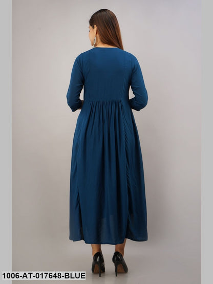 Rayon Embroidered A-Line Kurta