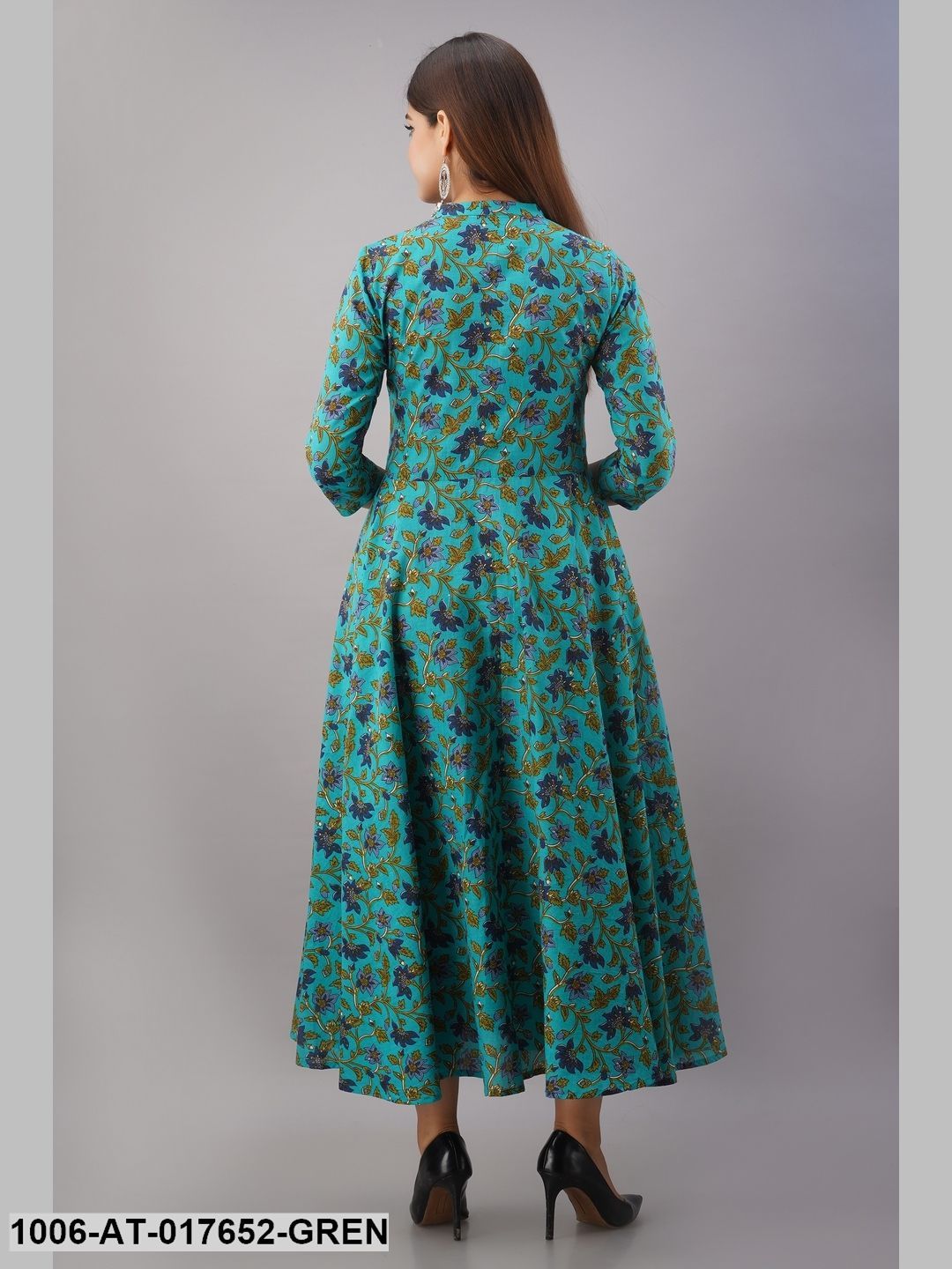Cotton Printed Flared Kurta