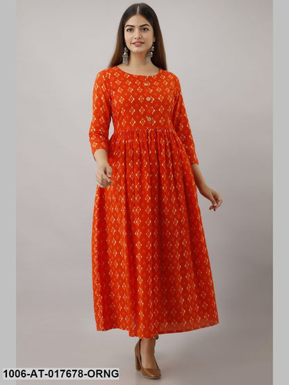 Printed A-Line Kurta