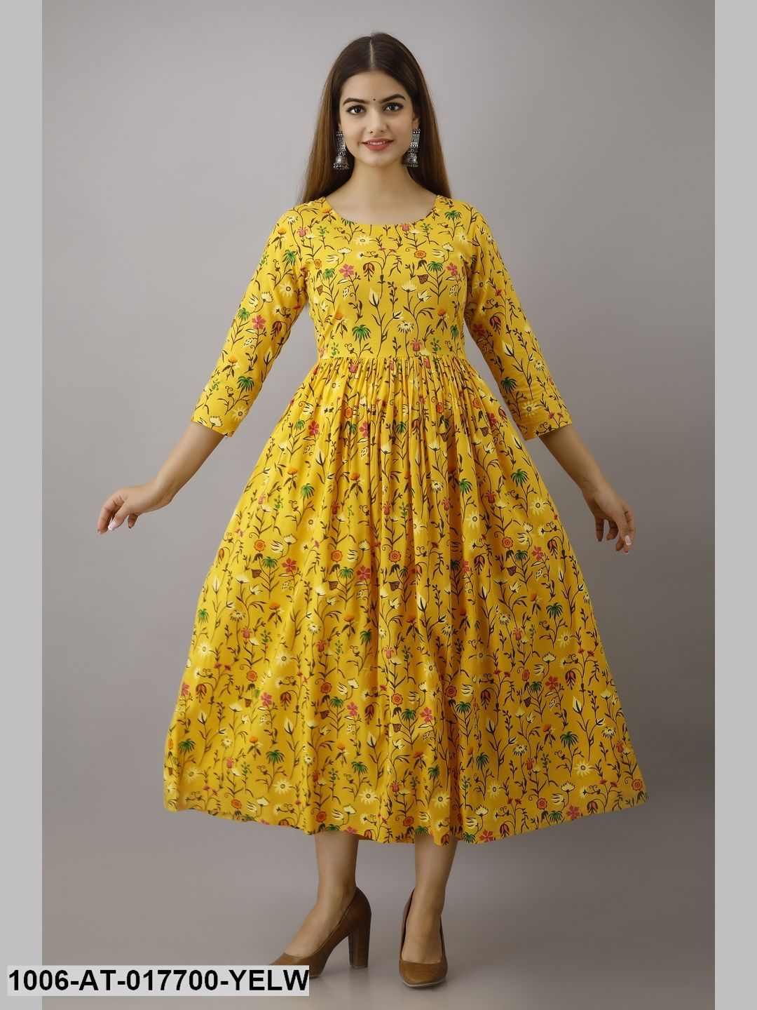 Printed A-Line Kurta