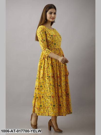 Printed A-Line Kurta